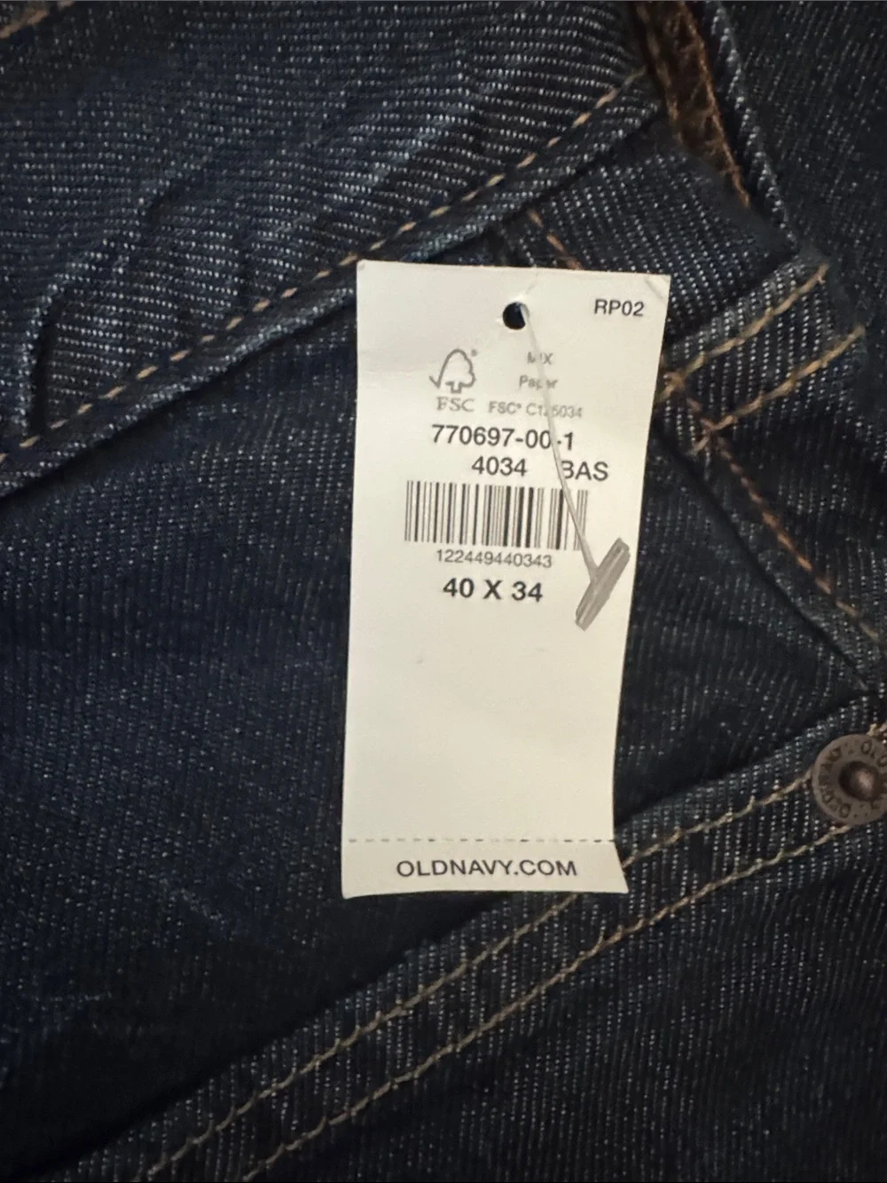 Old Navy Men’s Loose Blue Jeans NWT 40x34